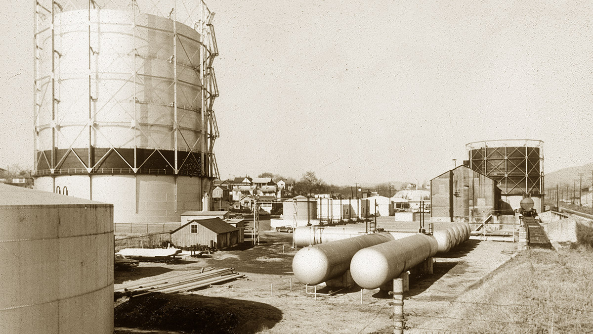 The Roanoke Gas Company facilities in 1939.