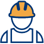 A worker in a hardhat